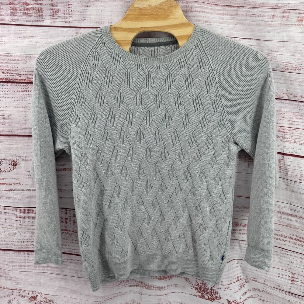 Tommy Bahama Sweater Mens Medium Cotton Textured Basketweave Crewneck Pullover‎